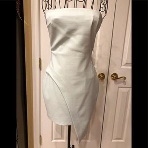 Elizabeth and James Light Blue strapless dress